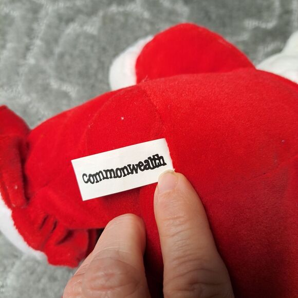 COMMONWEALTH CHRISTMAS GIRL POLAR BEAR PLUSH 12" STUFFED ANIMAL LOVEY SLIPPERS - Picture 6 of 8